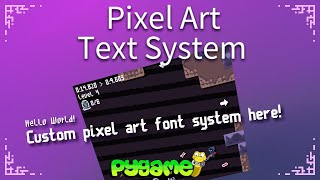 Custom Text System in Pygame [upl. by Radborne]