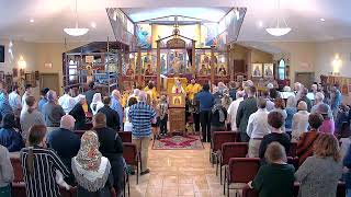 Divine Liturgy at St Hermans Orthodox Church on September 22 2024 [upl. by Ahsikat]