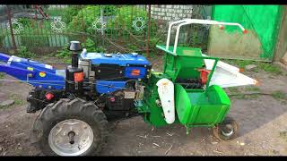 Обзор комбайна для уборки кукурузы мотоблоком mini corn harvester4KUHD перезалив [upl. by Cordelia]