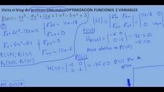 Optimización 02b funciones de 2 variables [upl. by Danyelle102]