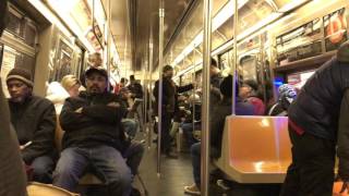 NYC Subway HD 60fps Riding R68 D Train via A Line from 42nd Street to Jay Street 21117 [upl. by Conias]