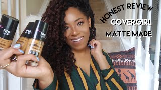 Honest Foundation Review and Demo Covergirl TruBlend Matte Made Liquid Foundation  Lia Lavon [upl. by Weintrob242]