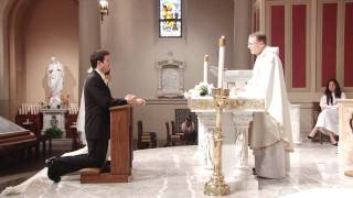 Catholic Wedding Ceremony at St Monicas Catholic Church in Santa Monica [upl. by Eidnarb]