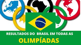 ðŸ¥‡ PARTICIPAÃ‡ÃƒO DO BRASIL EM TODAS AS OLÃMPADAS  LISTAS DE MEDALHAS E COLOCAÃ‡ÃƒO GERAL [upl. by Severson]