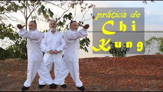 Chi Kung Qi gong forma do Dragão  prática de Chi Kung [upl. by Artekal]