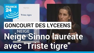 Prix Goncourt des Lycéens 2023  Neige Sinno lauréate pour son livre quotTriste tigrequot • FRANCE 24 [upl. by Ube]