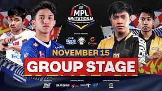 ENGLISH ONE Esports MPL Invitational 2023  Day 1  Group Stage [upl. by Adiam645]