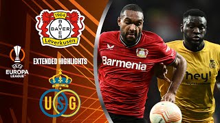 Bayer Leverkusen vs Union SG Extended Highlights  UEL QuarterFinals  Leg 1  CBS Sports Golazo [upl. by Vasyuta987]