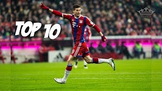 Robert Lewandowski TOP 10 Bramek w Karierze PL KOMENTARZ ᴴᴰ [upl. by Llebiram]