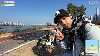 IRL KOREA 🇰🇷 ENGITAKOR  Seoul  ep20  Riding at full speed 🚵🏻🍂🫰🏻 2024 10 24 [upl. by Zollie]