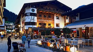 SaalbachHinterglemm ÖsterreichAustria  HINTERGLEMM am Abend  in the evening 4K [upl. by Natale662]