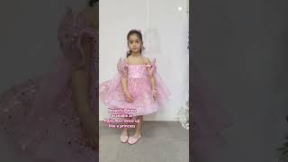 Beautiful pink dress available at Rajkumari dress up like a princess kidsbirthdaydress [upl. by Ailime994]