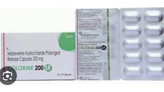 COLORINE 200 SR Capsules Mebeverine Hydrochloride Prolonged Release Capsules 200 mg [upl. by Lesna]