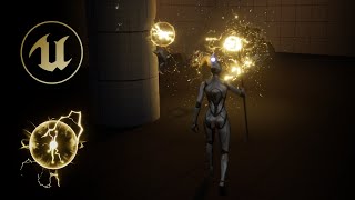 Electric projectile spell  Realtime VFX  UE5 [upl. by Dlanigger169]