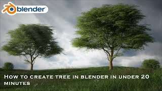 How to Create Tree in Blender [upl. by Nail]