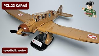 PZL23 KARAŚ COBI5751 speed build rewiev cobi bricks [upl. by Aniretake]