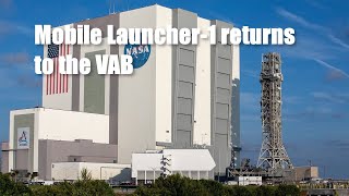 Mobile Launcher for Artemis II back in the VAB but SLS stacking schedule still up in the air [upl. by Eiuqcaj943]