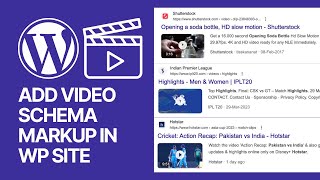 How to Add Video Schema Markup in WordPress For Free Without Coding 🎬 [upl. by Sayer]