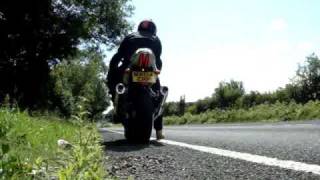 Suzuki SV1000S 200mph fly by with Fuel Exhausts read description [upl. by Irreg]