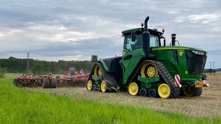 John Deere 9620 RX And Horsch Terrano 12 FM  Heavy Tillage Reupload 4K [upl. by Leonsis]