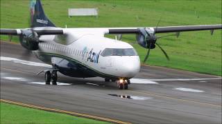 Pouso e Decolagem em Joinville  ATR 72600 AZUL  PRAQN 28022019 [upl. by Eemla]