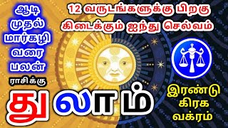 Thulam rasi palan துலாம் ராசிக்கு பலன்கள் [upl. by Reisman]