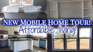 New Mobile Home Tour Luxury on a budget [upl. by Eyar423]