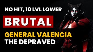 V Rising  BRUTAL General Valencia the Depraved  No Hit 10 Levels Lower Frail  Boss Kill [upl. by Borroff]