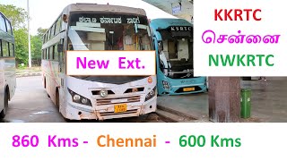 Newly Extended Chennai KKRTC Bus Route  KSRTC NWKRTC [upl. by Pliner]