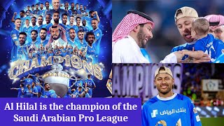 Al Hilal is the champion of Saudi Arabia professionals league [upl. by Joappa]