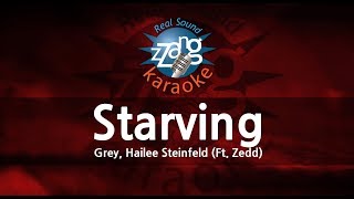 Grey Hailee SteinfeldStarving Ft Zedd MRInst Karaoke Version [upl. by Blakelee320]