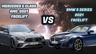 BMW 5 series 2021 vs MercedesBenz EClass 2021 [upl. by Priebe]