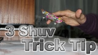 Fingerboard Trick Tip  360 Pop Shuvs [upl. by Lora761]