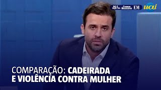 Marçal compara cadeirada de Datena a violência contra mulher [upl. by Shuma997]