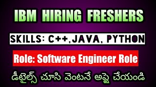 IBM Software Engineer Jobs for Freshers 2024  Apply Now for HighPaying Roles [upl. by Shira136]