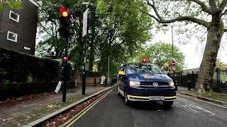 Cyclist Near Miss With A HU63 RAT Van In Bicycle Box [upl. by Labannah]