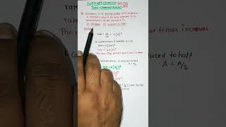 Chemical KineticsClass 12 ChemistryChemical Kineticsnumericalschemistryconcepts shorts [upl. by Aydni138]