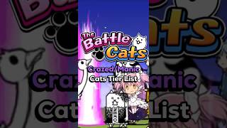 The Battle Cats CrazedManic Cats Tier List [upl. by Hawley]