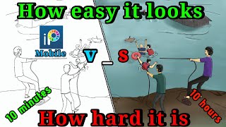 How easy its looks vs how hard it is  Ibispaint X  Galaxy Animation Studio [upl. by Ednarb]