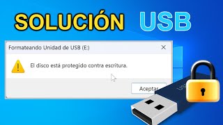 🔓QUITAR la PROTECCIÓN CONTRA ESCRITURA de CUALQUIER unidad USB ➡️ Rápido y SIN PÉRDIDA DE ARCHIVOS [upl. by Enorel]