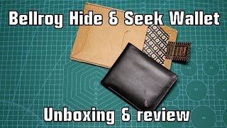 Best wallet under 100  Bellroy Hide amp Seek Wallet  Unboxing amp review [upl. by Coniah220]