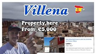 villena Alicante Spain cheap property in Villena walking tour of Villena town 2024 [upl. by Nnyltiac]