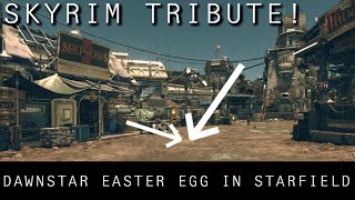 STARFIELD EASTER EGG  SKYRIM IN STAR FIELD  SKYRIM DAWNSTAR CHEST [upl. by Lirret]