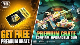 New Premium Upgraded Gun Confirm  Free Upgraded AKM Skin  120 Free Premium Crates Trick  PUBGM [upl. by Imailiv]