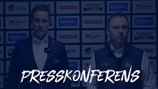 Presskonferens Leksands IF  Frölunda HC [upl. by Suoirrad]