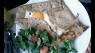 Crêpe salée bretonne sarrazin  Recette galette sarrasin [upl. by Strenta]