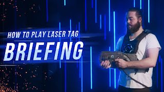 Instructions how to play indoor laser tag A laser tag video briefing in 4K [upl. by Hanahsuar]