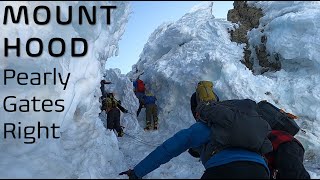 Mt Hood Summit Pearly Gates right route [upl. by Silvestro]