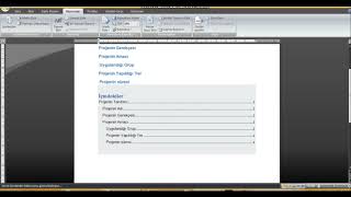 Word içindekiler kısmı oluşturma  En kısa yoldan oluştur  Tez ve proje çalışmaları için [upl. by Michaella868]