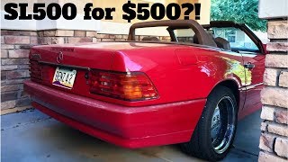 I Bought a 100000 Mercedes SL500 for 500  Project R129 Pt 1 [upl. by Abott409]